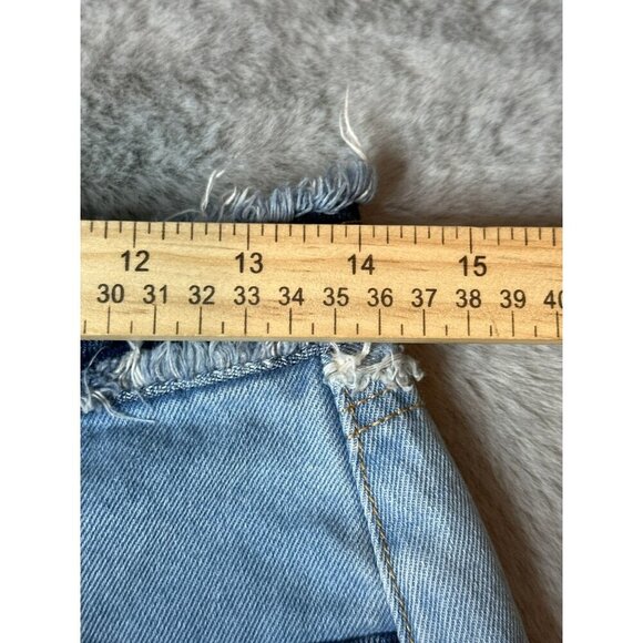 Wild Fable Women's 6 100% Cotton Highest Rise Cutoff Shorts Patchwork - Picture 4 of 9